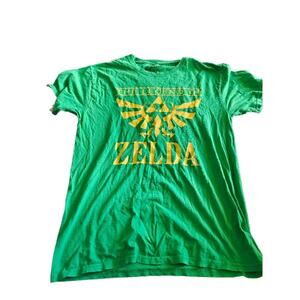 The Legend Of Zelda Graphic T Shirt Nintendo Green Yellow Size